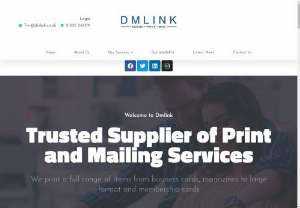 Dmlink - Dmlink provide direct mail,  print management,  database managemeent services. Our coverage includes Milton Keynes down to London.