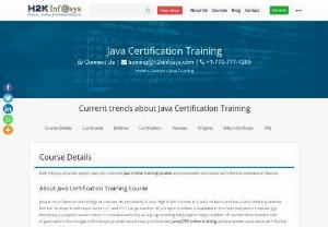Job Oriented Training on Java/j2ee - H2Kinfosys Software Training which is a high profiled IT Training online and Onsite Training institute based in USA is offering JAVA training by real time Certified experts with real time live projects in different domains. We,  the best rated software training team from our previous students and ou