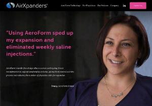 Breast tissue expander - AirXpanders has developed the AeroForm tissue expander,  a patient controlled breast tissue expander that could change the field of reconstructive surgery.