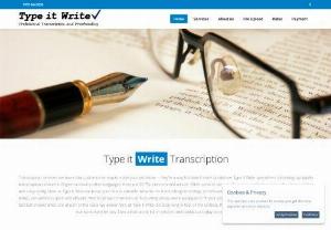 TypeitWrite Home Page - Fast & Efficient Audio Transcription Services - TypeitWrite provides top quality, affordable audio transcription services in English and many other languages. Professional proofreading services.