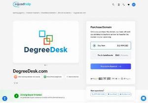 Degrees in usa - DegreeDesk is specially designed with a commitment to advance knowledge and educate students in their area of interests. DegreeDesk offers an online search for degree programs, certificate courses,  and individual online classes.