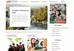 Study In North Cyprus - STUDY IN NORTH CYPRUS is for International Students Who want to gain ADMISSION,  get VISA,  apply ONLINE and Know more about The Republic of NORTH CYPRUS