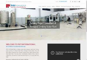 Turnkey Project Solutions Redefined By Pritiinternational - Priti International, a turnkey project consultant and machinery supplier from Kolkata manages projects for Packaged Drinking Water, Effluent Treatment,Sewage Treatment, DM Plants, etc.