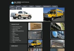 Advertising signs - All Signs Australia is renowned in the field of advertising designs,  sign writing,  business card design,  truck signs,  office & building signs.