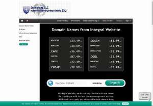 Domain Names | Integral Website - Register your next domain name with Integral Website for only $8.50. Using our multifunctional Domain Manager, it is simple to reroute your domain to another web site.