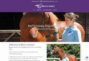 Equine Back in Action - McTimoney Practitioner & Equine Sports Massage - Natalie is based in Cambridgeshire and covers surrounding areas. Like us, animals too can suffer from back, neck, pelvis and musculoskeletal problems.