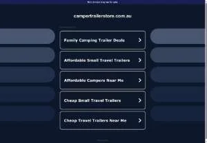 Screenshot of The Camper Trailer Store