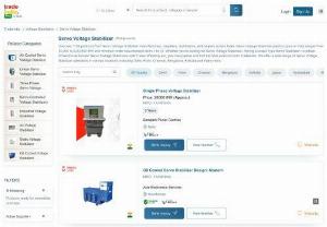 Servo Voltage Stabilizer Manufacturer - Get the listing of best quality of Servo Voltage Stabilizer Manufacturer and Exporters Companies in India. We have registered India's the Servo Voltage Stabilizer Companies with their complete contact details.