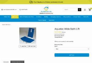 Aquatec Wide Bath Lift the perfect whirlpool tubs - The Aquatec Wide is the perfect solution for whirlpool tubs with the side flaps down,  and a maximum seat height,  this lift is perfect for wide tubs.