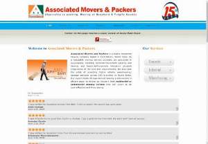 Packers and Movers in Madurai - Are you searching for a professional and liable Packers and Movers in Madurai? Associated Movers and Packers is one of best packers and movers in madurai. Our Headquartered at Coimbatore,  Tamilnadu. Established in the year 2001,  we truly symbolize the dynamic and enterprising nature of this city. Whether it is domestic relocation or Industrial/corporate relocation,  we have already carved a special place in the hearts of hundreds of satisfied customers.