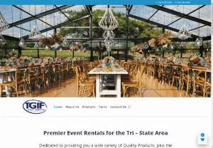 Long Island Party Rentals | Party Tent Rentals Long Island, NY, NJ, CT - Long Island Party Rentals, Party Tent Rentals Long Island, NY, NJ. CT. TGIF Party Rentals Offers Tents, Chairs, Tables & Everything You Need For Your Party