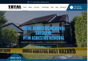 Total Asbestos & Demolition - Total Asbestos is Brisbane's leading asbestos removal and demolition company. For an asbestos removal company you can count on call Total Asbestos today!